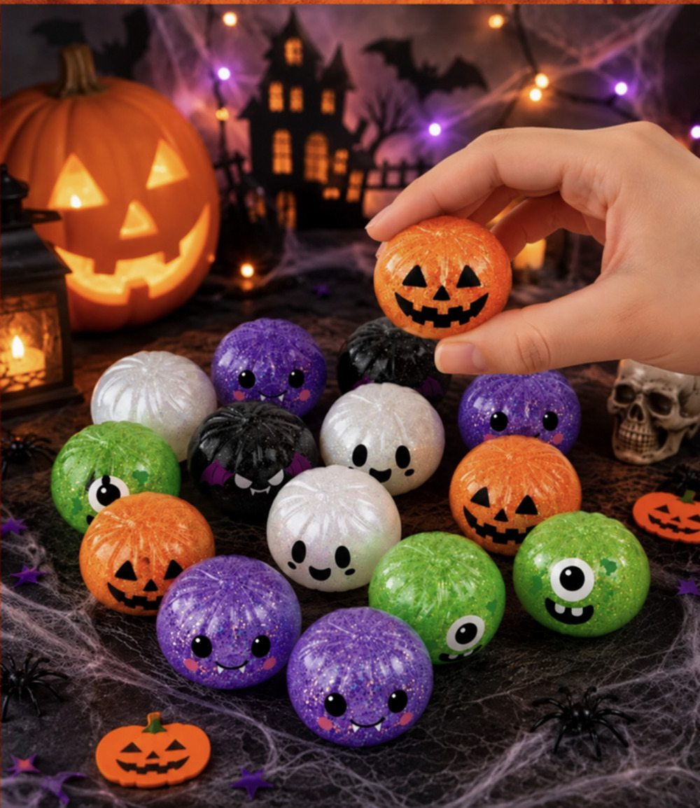 Halloween ghost/pumpkin/bat squishy toy